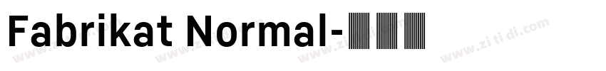 Fabrikat Normal字体转换